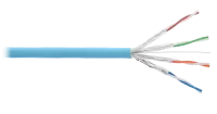 Кабель NIKOLAN U/FTP, 4 пары, Кат.6a, 23 AWG, внутренний, LSZH, 500м 